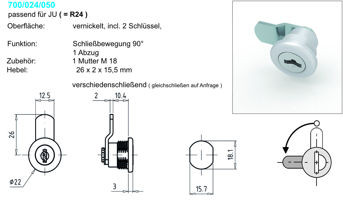 Hebelzylinder R24