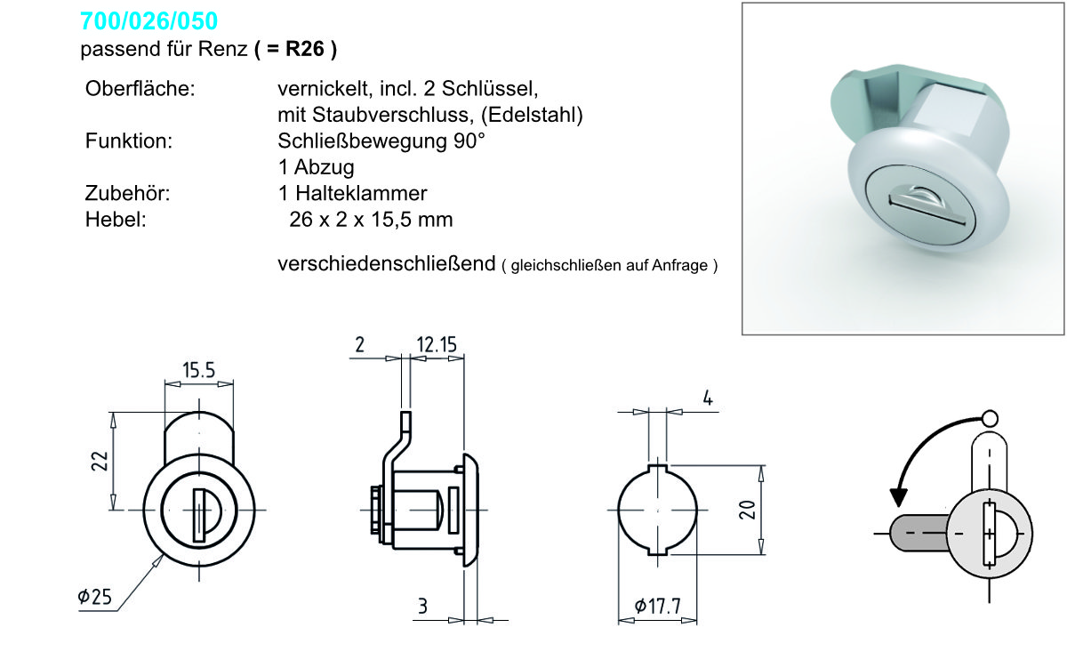 Hebelzylinder R 26